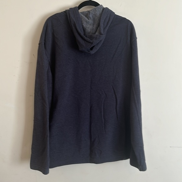 Navy Blue Zip-Up hoodie (XXL) - Picture 4 of 4